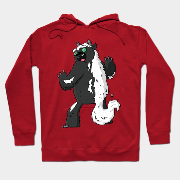 Stinky Skunk Monster Hoodie by striffle